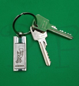 Breloczek metalowy slim - na szczęście - kominiarz