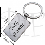 Breloczek metalowy  z Twoim grawerem