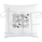 Poduszka Wielkanoc jajka czarnobiałe