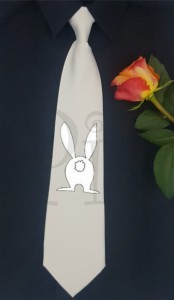 Krawat Wielkanoc- królik