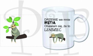 Kubek Leniwiec- drzemie we mnie bestia, obawiam się, że to leniwiec