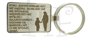 Breloczek metalowy Mama i Syn