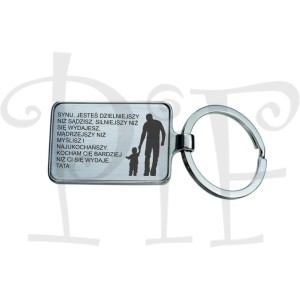 Breloczek metalowy Tata i Syn