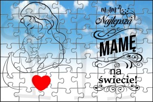 Puzzle magnetyczne Dzień Mamy - 63 elementy