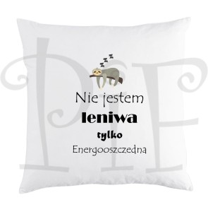 Poduszka leniwiec - nie jestem leniwa tylko energooszczędna