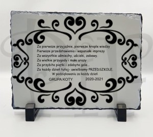 Ramka kamienna- podziękowanie na zakończenie roku szkolnego- przedszkole 5