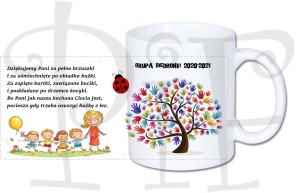 Kubek- zakończenie roku szkolnego- dla pań oddziałowych- przedszkole 6