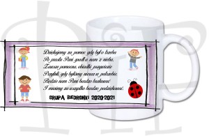 Kubek- zakończenie roku szkolnego- dla pań oddziałowych- przedszkole 7