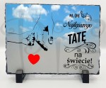 Ramka kamienna- Dzień Taty- mam najlepszego Tatę na świecie.