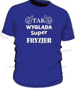 Koszulka męska- tak wygląda super Fryzjer