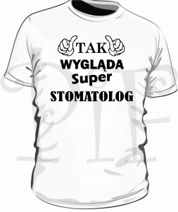 Koszulka męska- tak wygląda super Stomatolog
