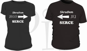 Koszulki dla Pary- skradłem jej serce / skradłam jego serce