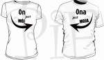 Koszulki dla Pary- on jest mój / ona jest moja