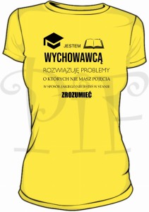 Koszulka damska- jestem Wychowawcą