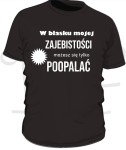 Koszulka męska- w blasku mojej zajebistości możesz się tylko poopalać