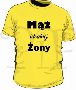 Koszulka męska- "Mąż idealnej żony"