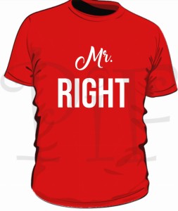 Koszulka męska- "Mr right"