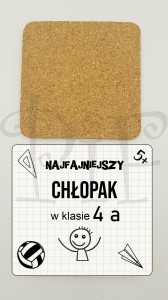 Podkładka korkowa na Dzień Chłopaka