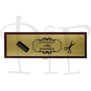 Skrzynka na wino z grawerem Weekendowy zestaw Barbera