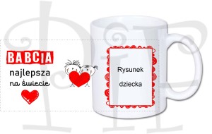 Kubek Dzień Babci- z laurką od wnuczki lub wnuczka