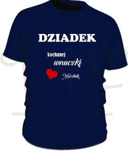 Koszulka męska Dziadek kochanej wnuczki