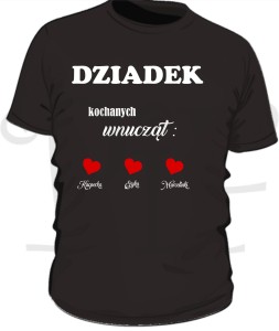 Koszulka męska- Dziadek kochanych wnucząt