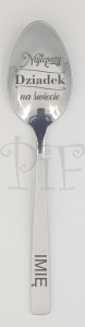 Łyżeczka do herbaty z grawerem najlepszy Dziadek na świecie