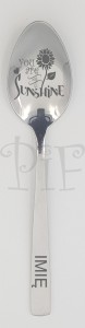 Łyżeczka z grawerem na Walentynki / Dzień Kobiet - You are my sunshine