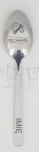 Łyżeczka z grawerem- Mechanik