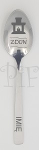 Łyżeczka z grawerem - Zdun
