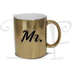 Kubek złoty Mr na Walentynki dla chłopaka 