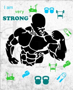 Podkładka pod mysz Kulturysta