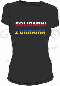 Koszulka damska Solidarni z Ukrainą