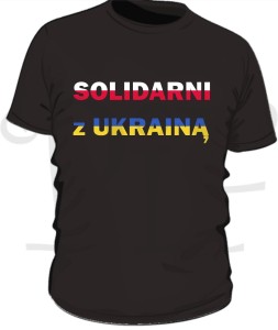 Koszulka męska Solidarni z Ukrainą