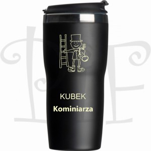 Kubek termiczny grawerem Kominiarz