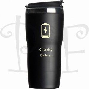 Kubek termiczny  z grawerem "charging battery..."