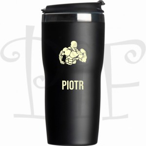 Kubek termiczny z grawerem dla Kulturysty