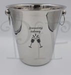 Cooler- wiaderko na szampana z grawerem na prezent