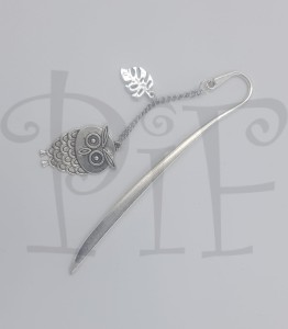 Zakładka płaska do książki z sową