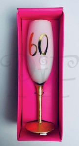 Kieliszek do szampana na 60 urodziny