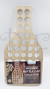 Drewniany stojak dla kolekcjonera kapsli