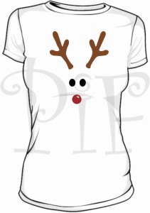 Koszulka damska Boże Narodzenie RENIFER