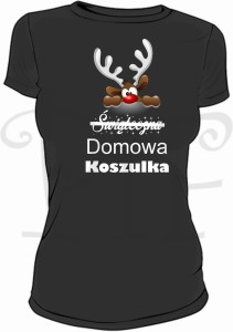 Domowa koszulka damska- święta Boże Narodzenie
