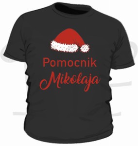 Dziecięca koszulka świąteczna Pomocnik Mikołaja