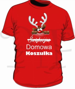 Domowa koszulka męska- święta Boże Narodzenie