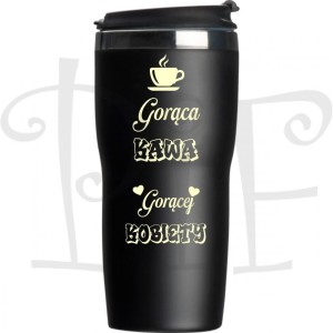 Kubek termiczny dla gorącej kobiety