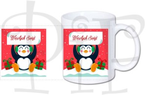Kubek świąteczny- pingwin