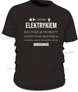 Koszulka męska Jestem Elektrykiem