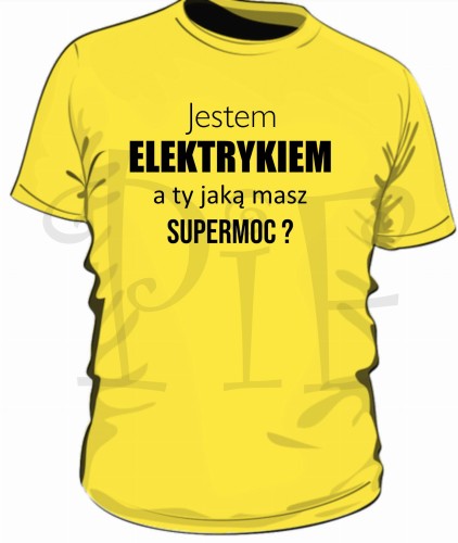 koszulka jestem elektrykiem zolta.jpg