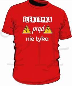 Koszulka męska - Elektryka prąd nie tyka